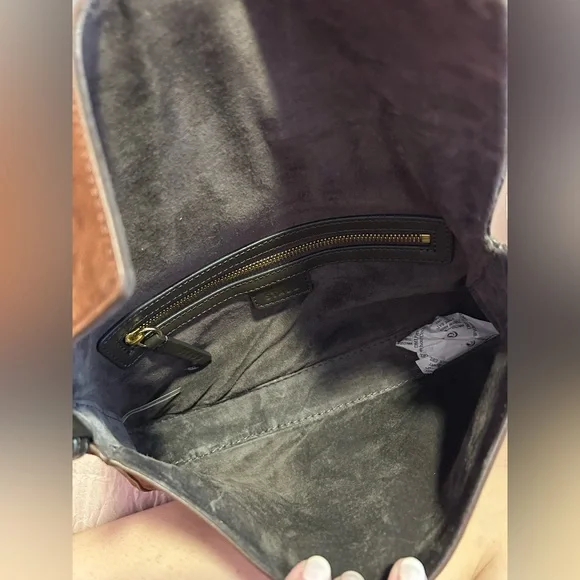 NWT STAUD Harlow Mahogany Suede - Picture 7 of 8